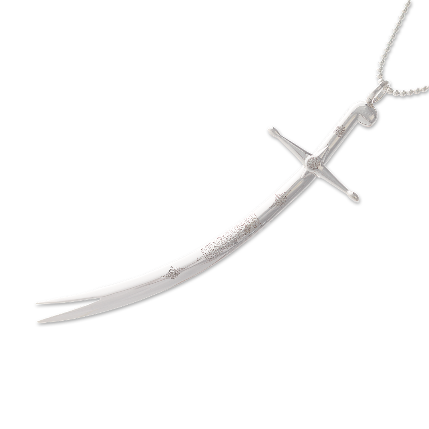 Sterling silver Zulfiqar pendant